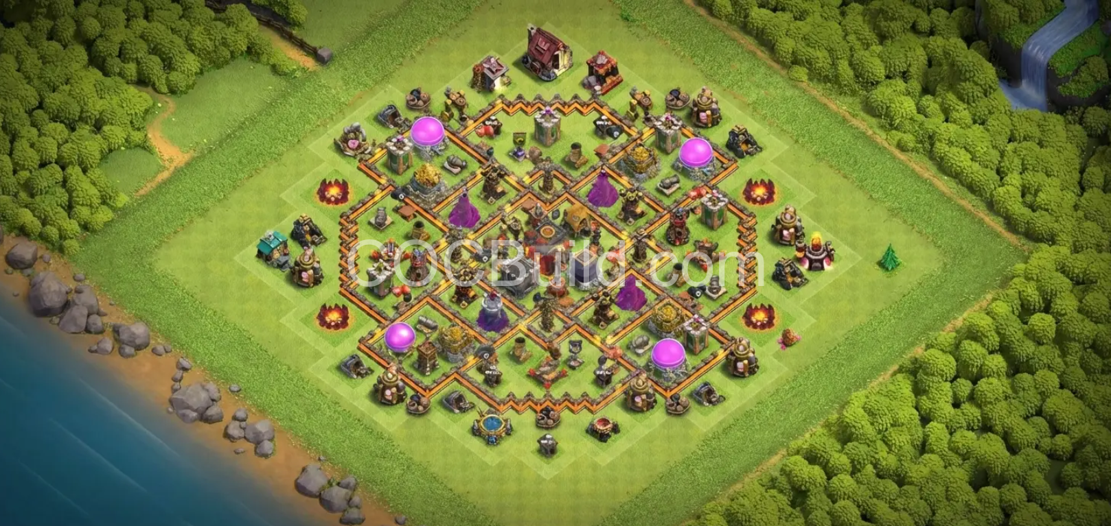 Town Hall Level 10 - WAR / CWL Base Layout