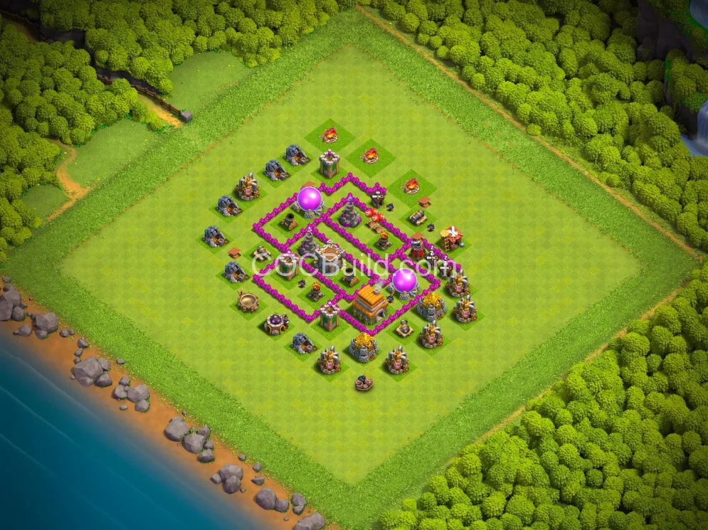 Town Hall 6 Base Layout