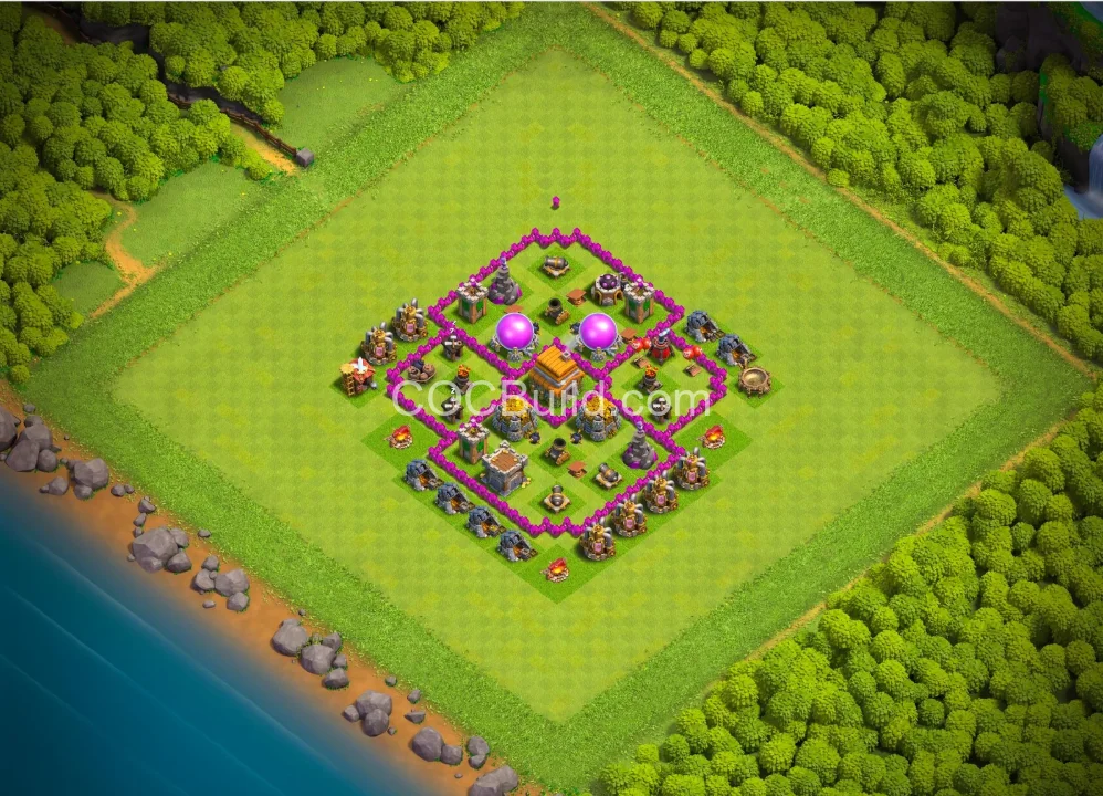 Town Hall 6 Base Layout