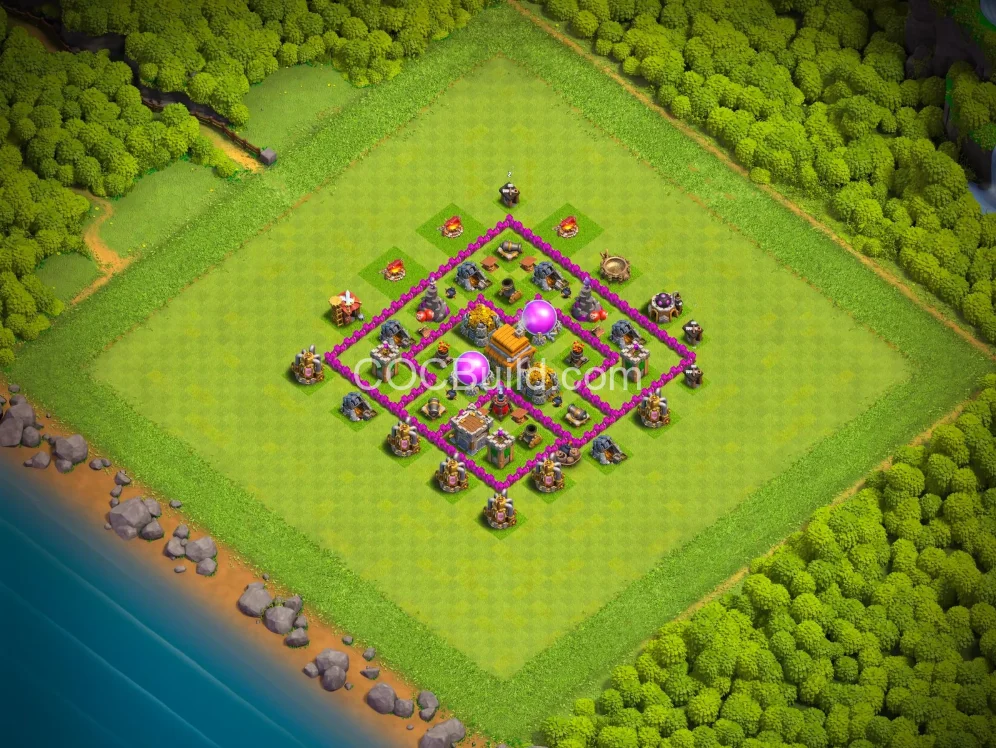 Town Hall 6 Base Layout