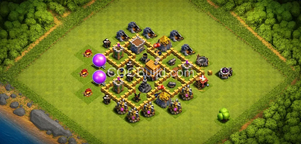 Town Hall 5 Base Layout