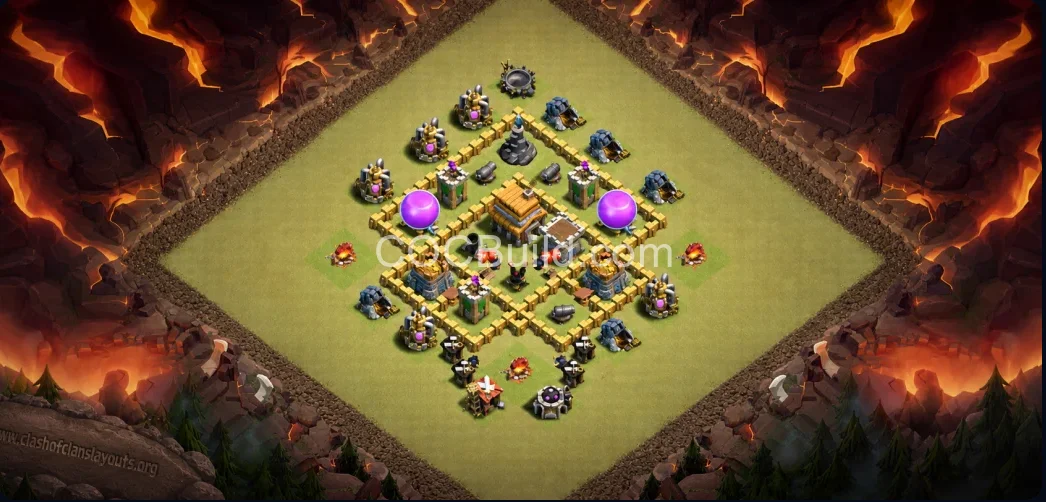 Town Hall 5 Base Layout