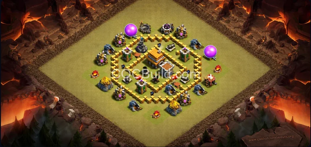Town Hall 5 Base Layout
