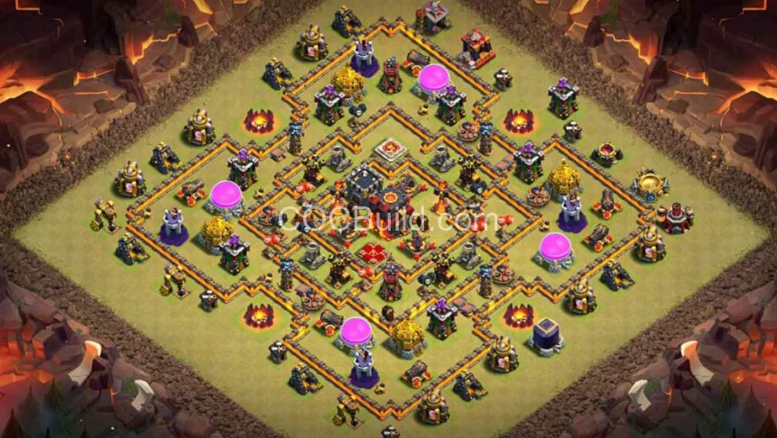 Town Hall 10 Base Layout