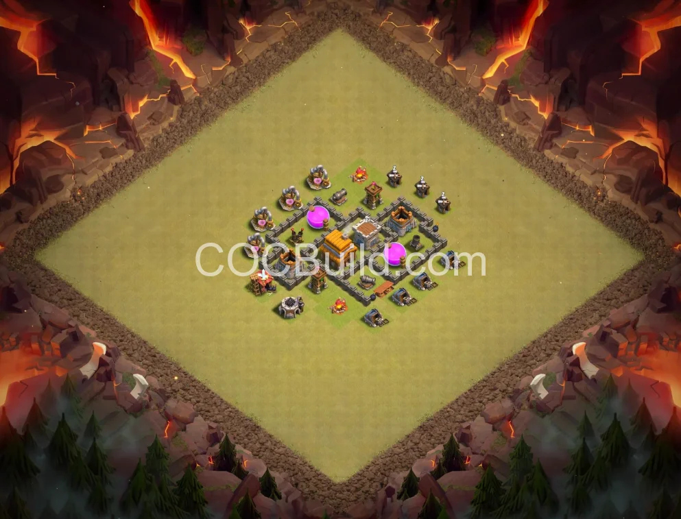 Town Hall 4 Base Layout