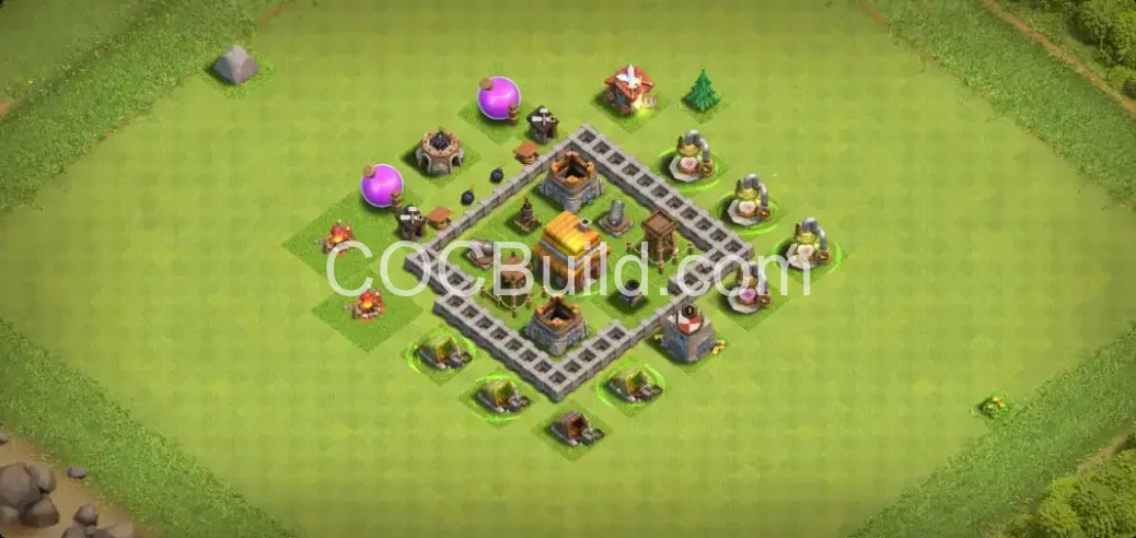 Town Hall 4 Base Layout