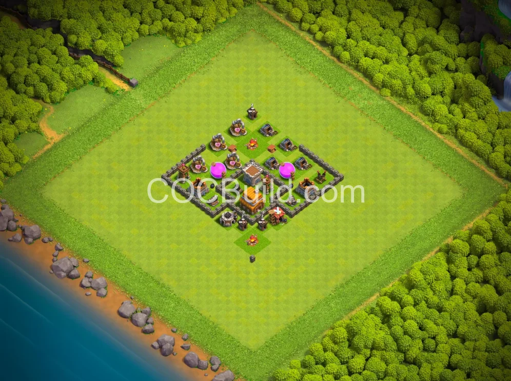 Town Hall 4 Base Layout