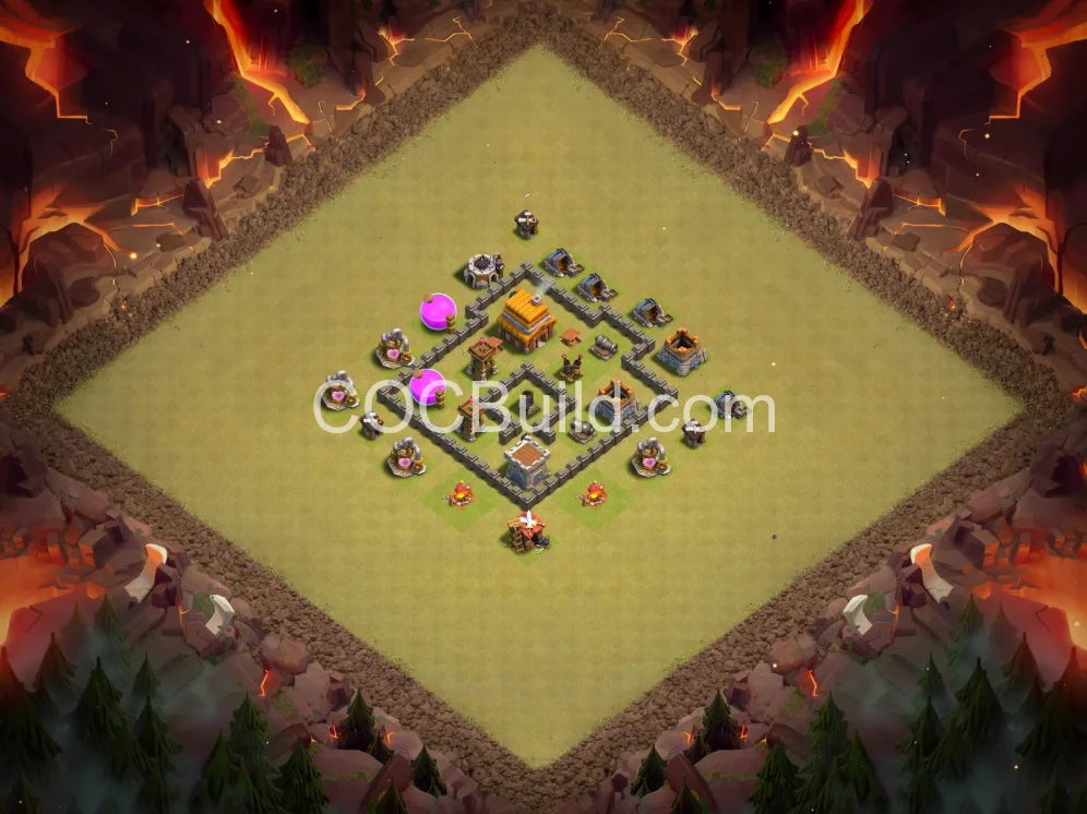 Town Hall 4 Base Layout