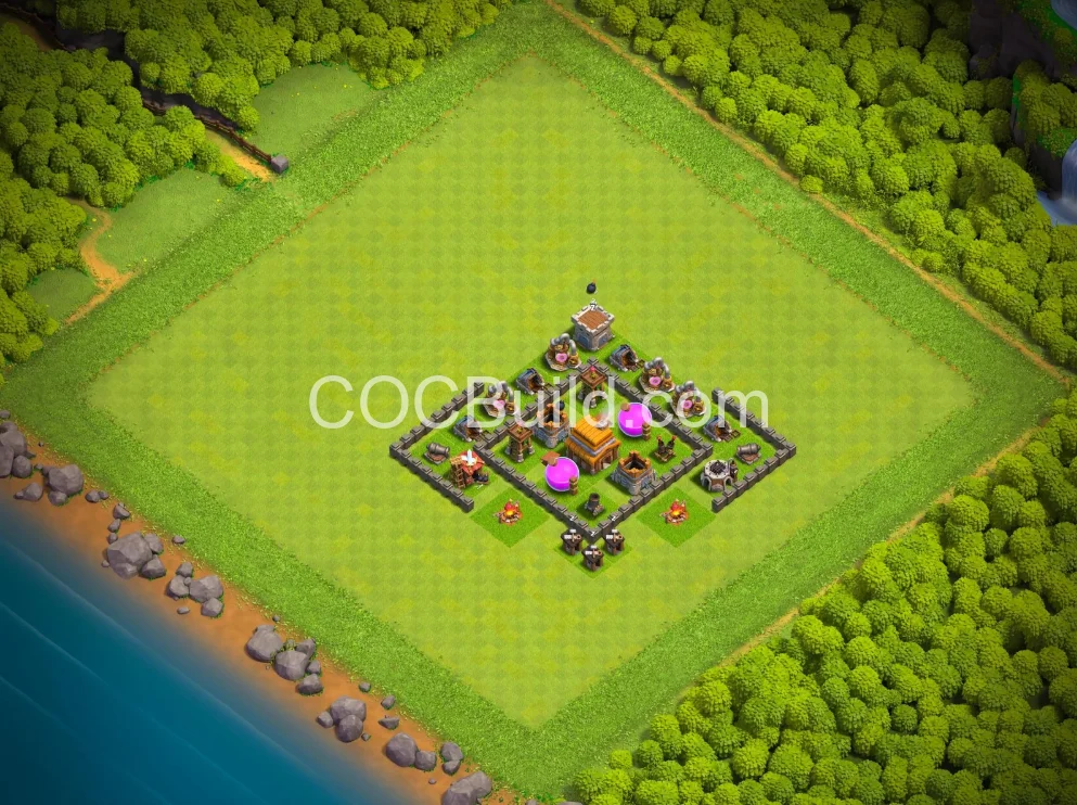Town Hall 4 Base Layout