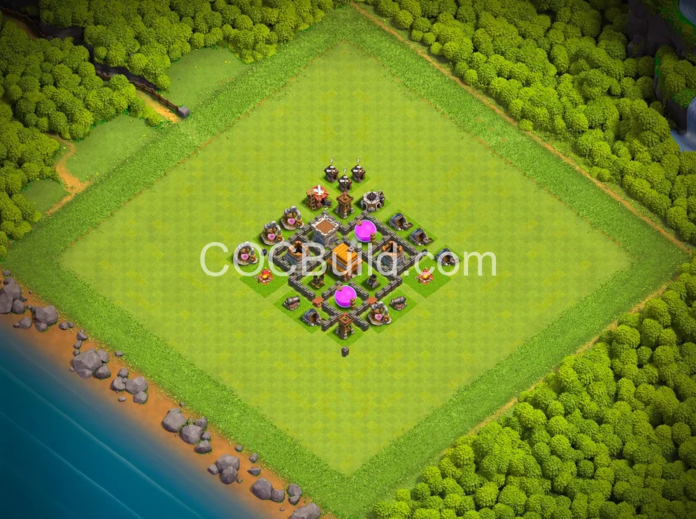 Town Hall 4 Base Layout