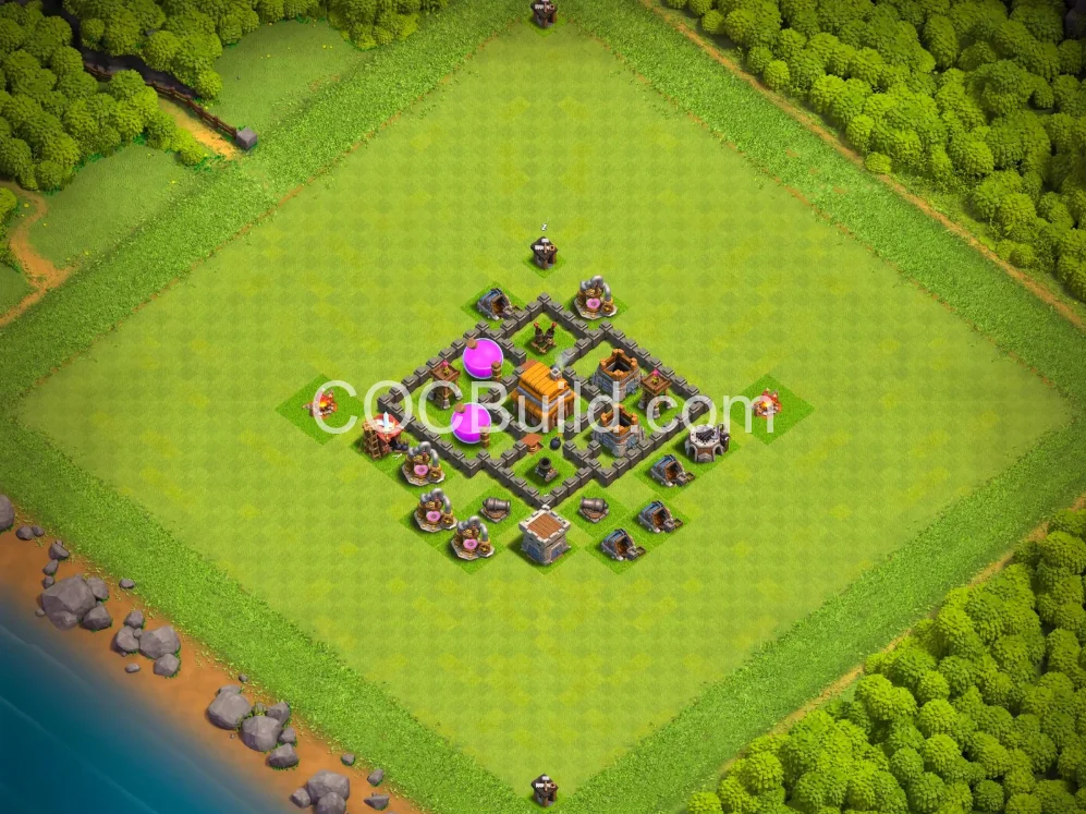 Town Hall 4 Base Layout