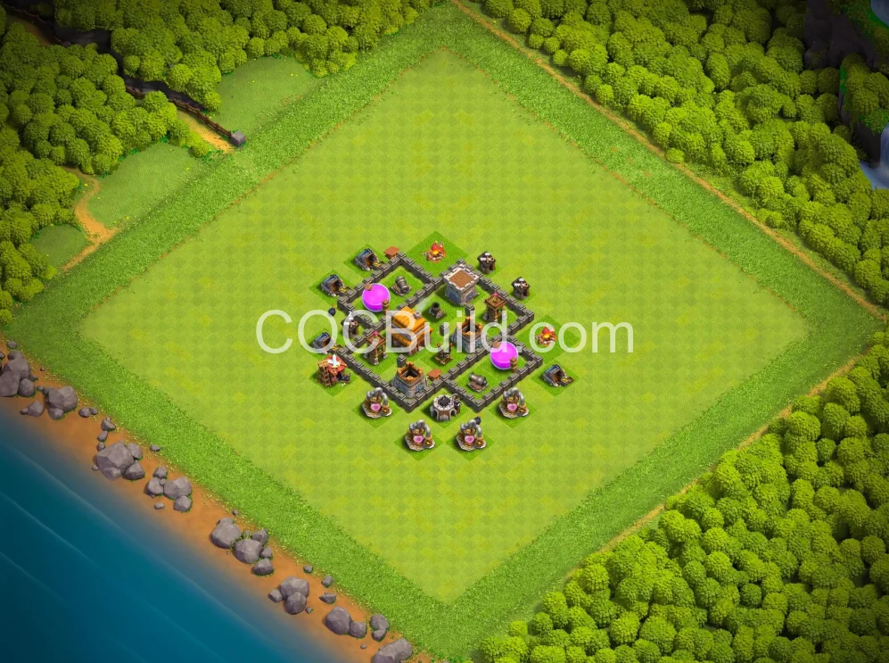 Town Hall 4 Base Layout