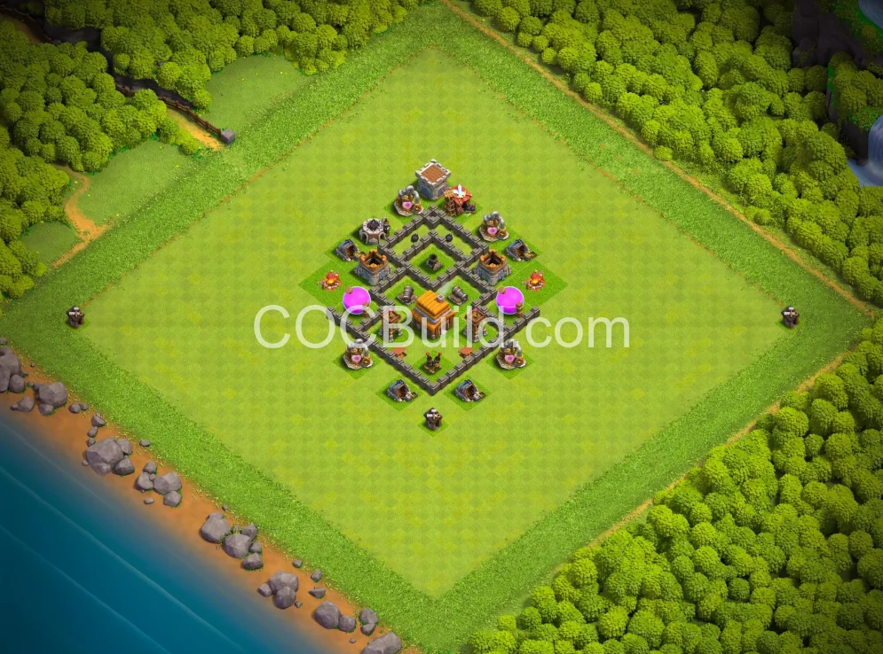 Town Hall 4 Base Layout