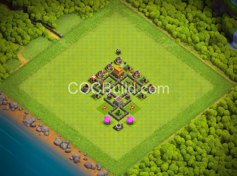 Town Hall 4 Base Layout