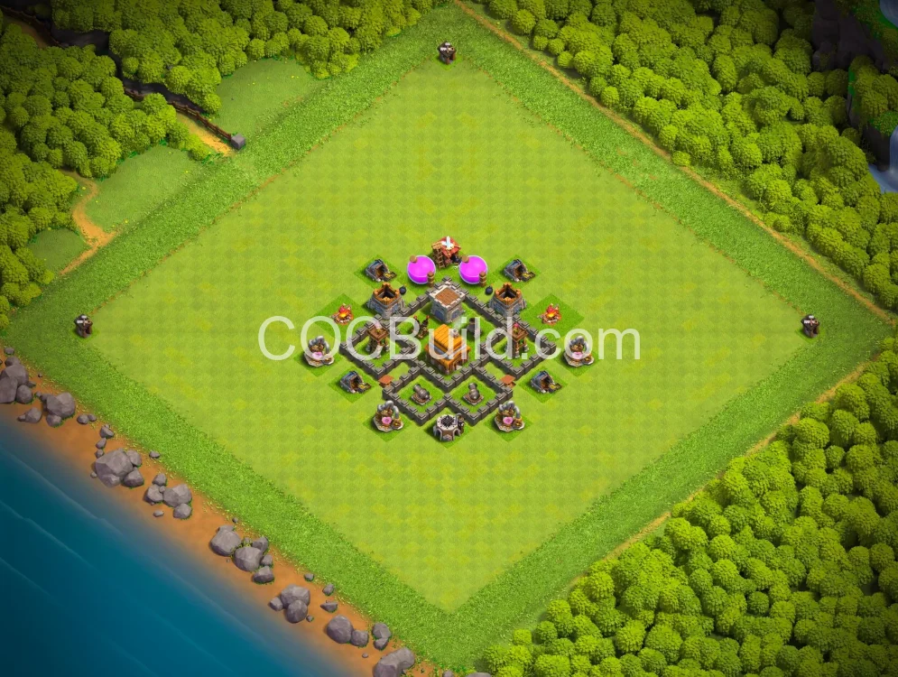 Town Hall 4 Base Layout