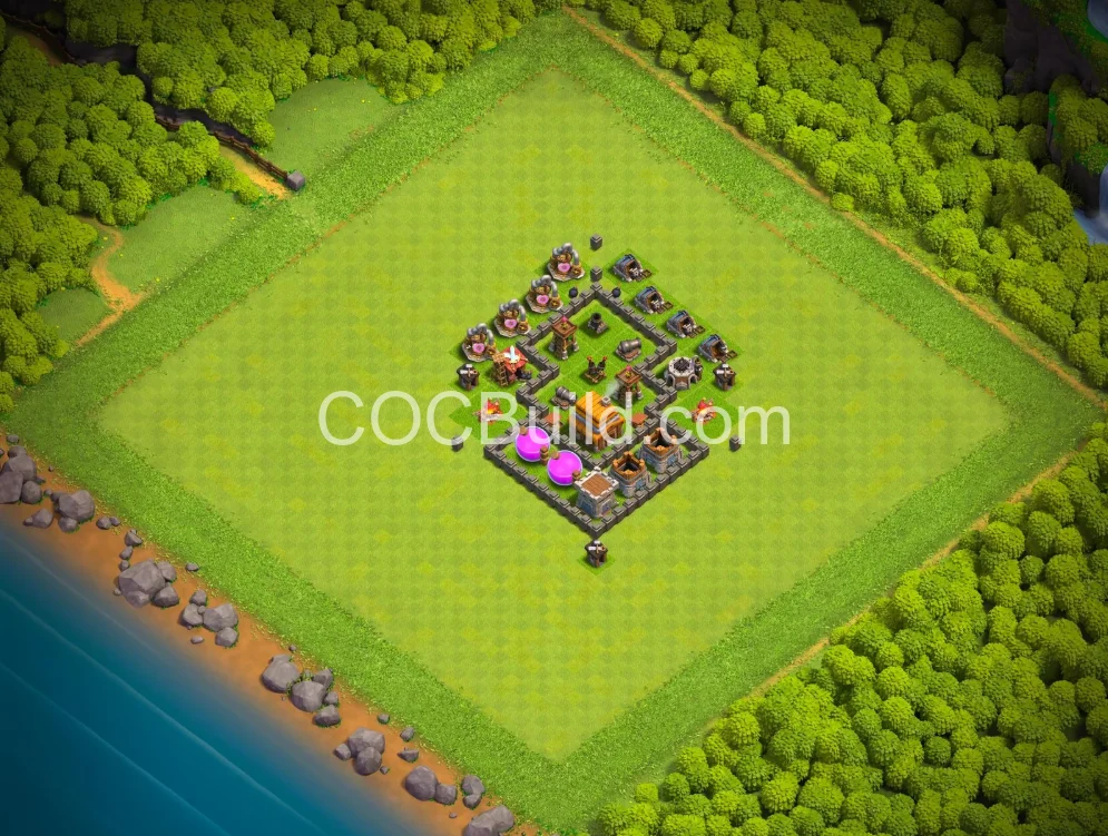 Town Hall 4 Base Layout