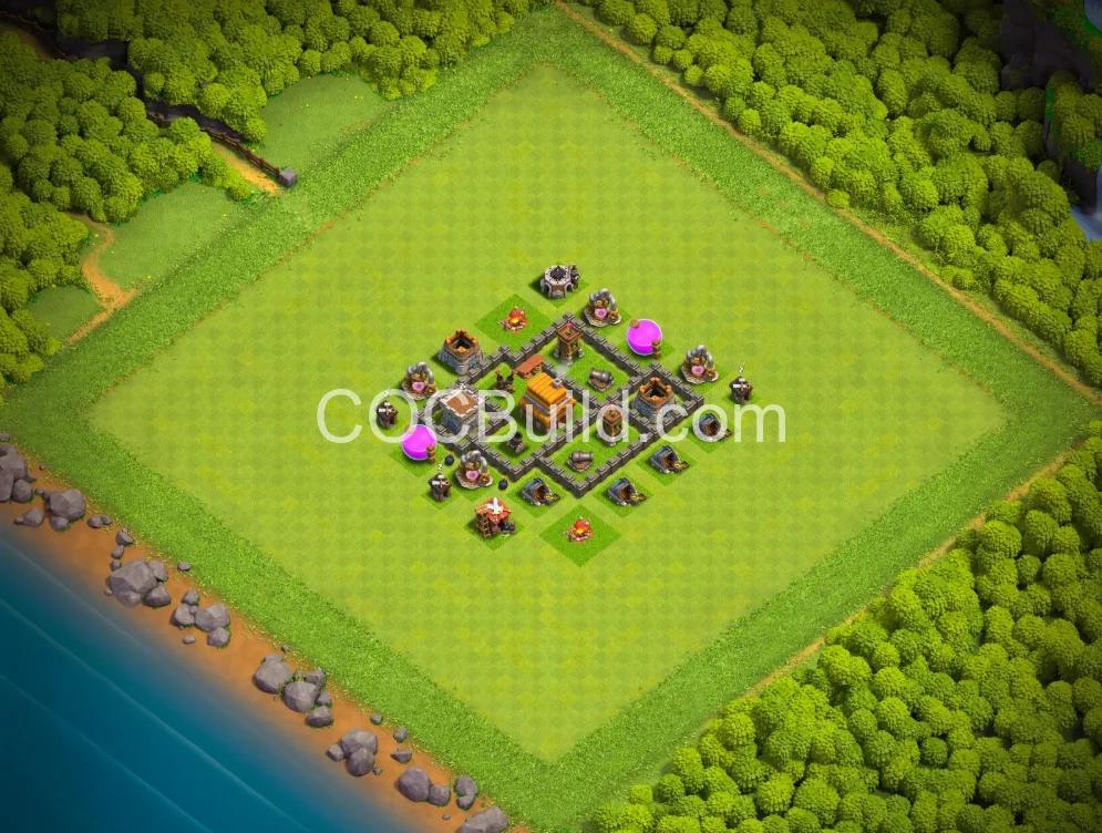 Town Hall 4 Base Layout