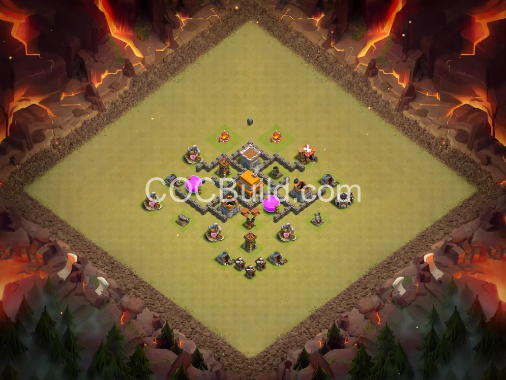 Town Hall 4 Base Layout
