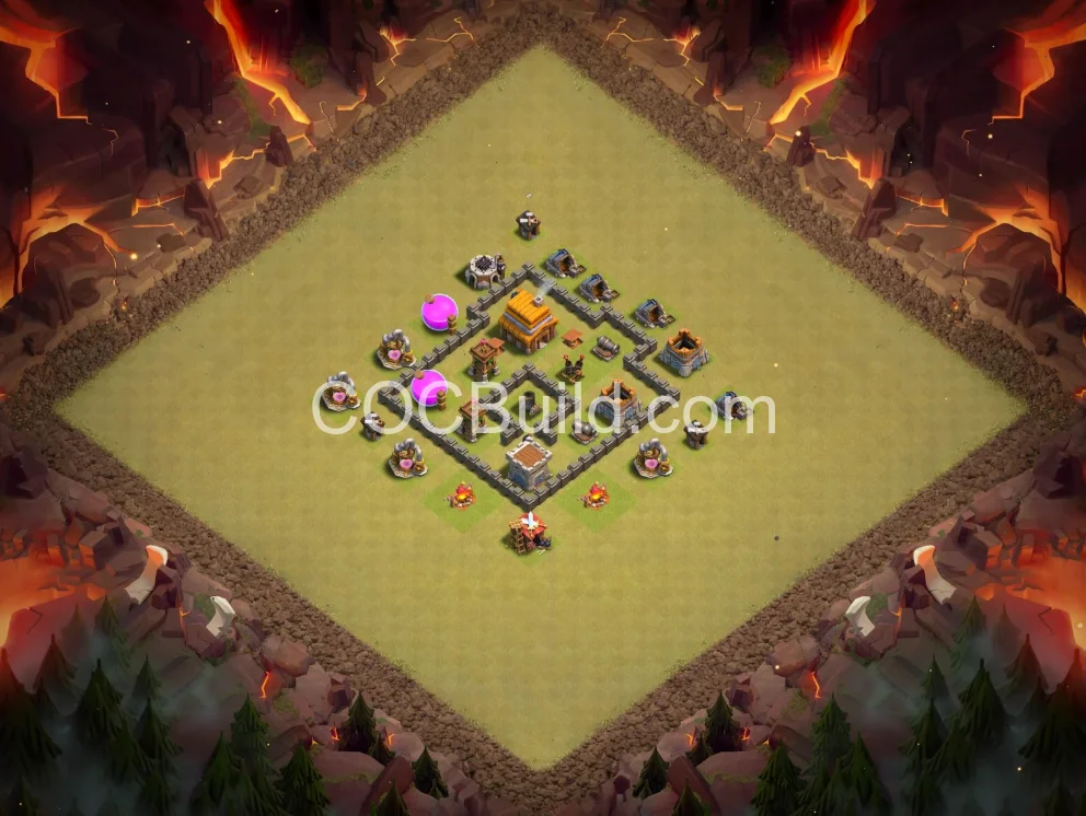 Town Hall 4 Base Layout