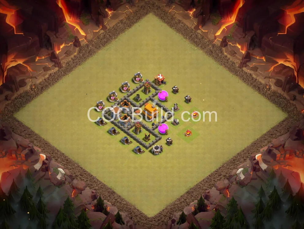 Town Hall 4 Base Layout