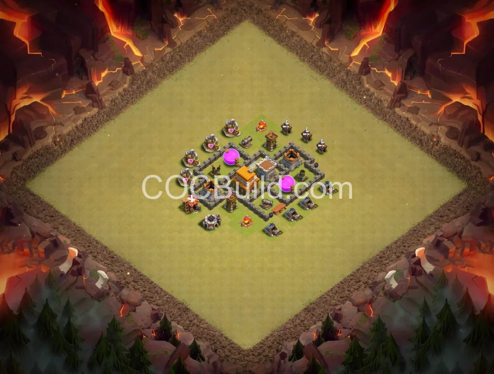 Town Hall 4 Base Layout