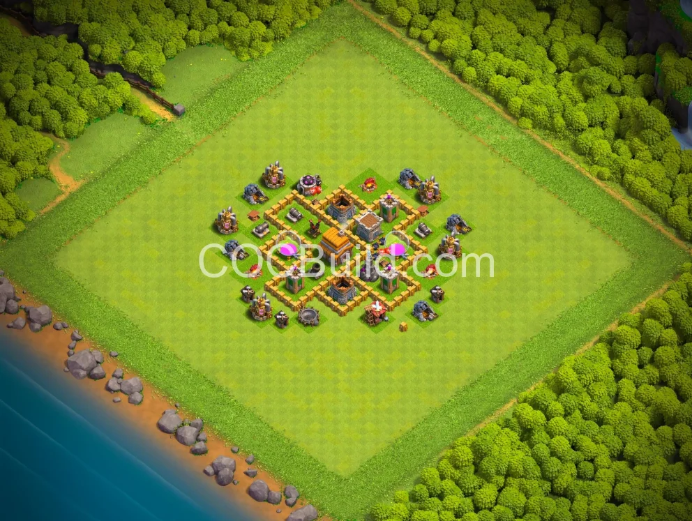 Town Hall 5 Base Layout
