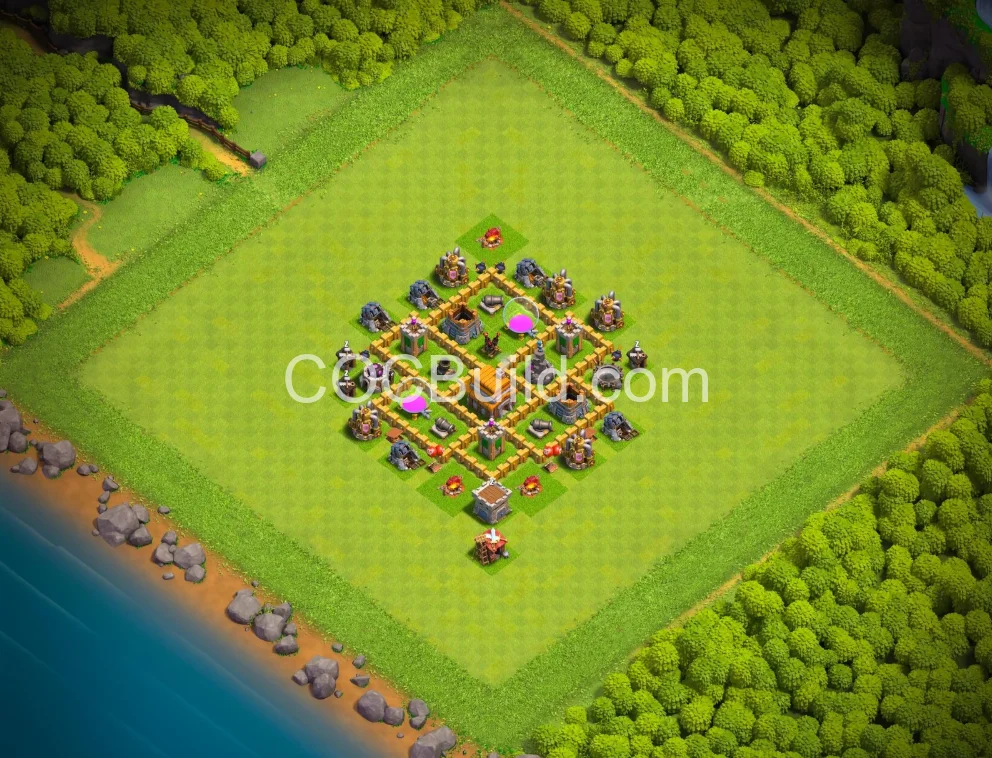 Town Hall 5 Base Layout