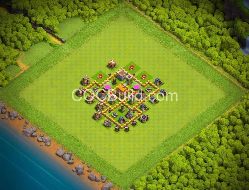 Town Hall 5 Base Layout