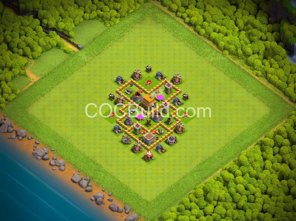 Town Hall 5 Base Layout
