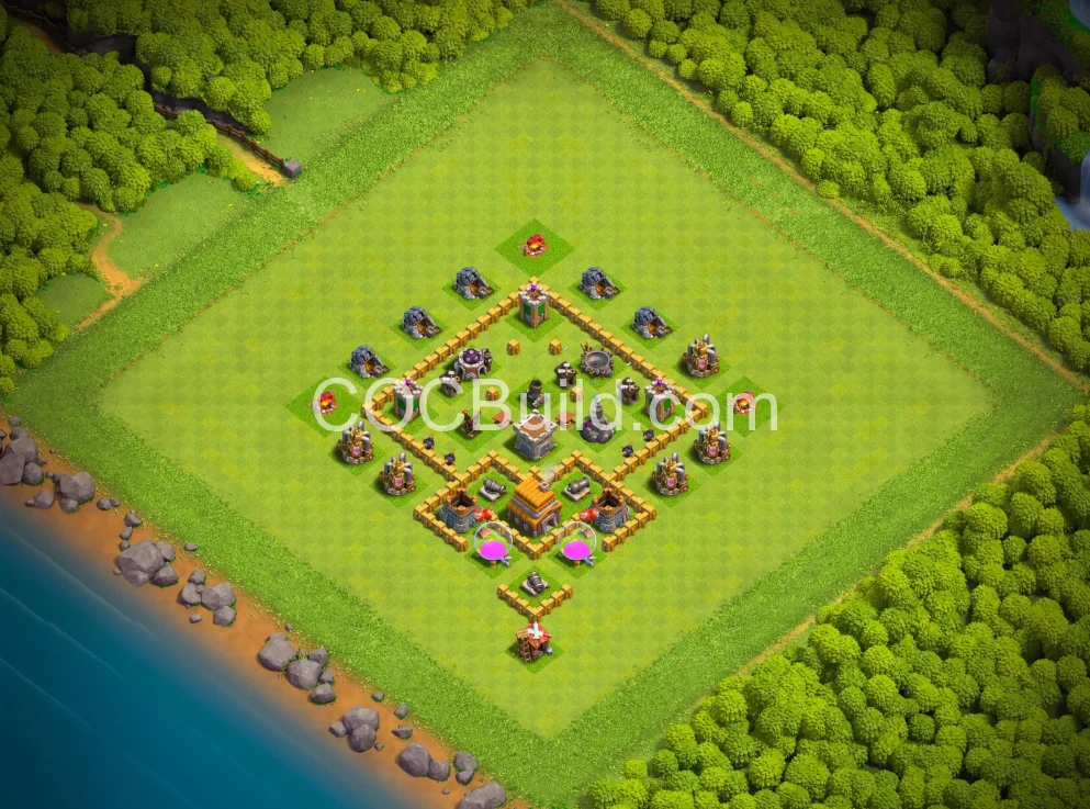 Town Hall 5 Base Layout