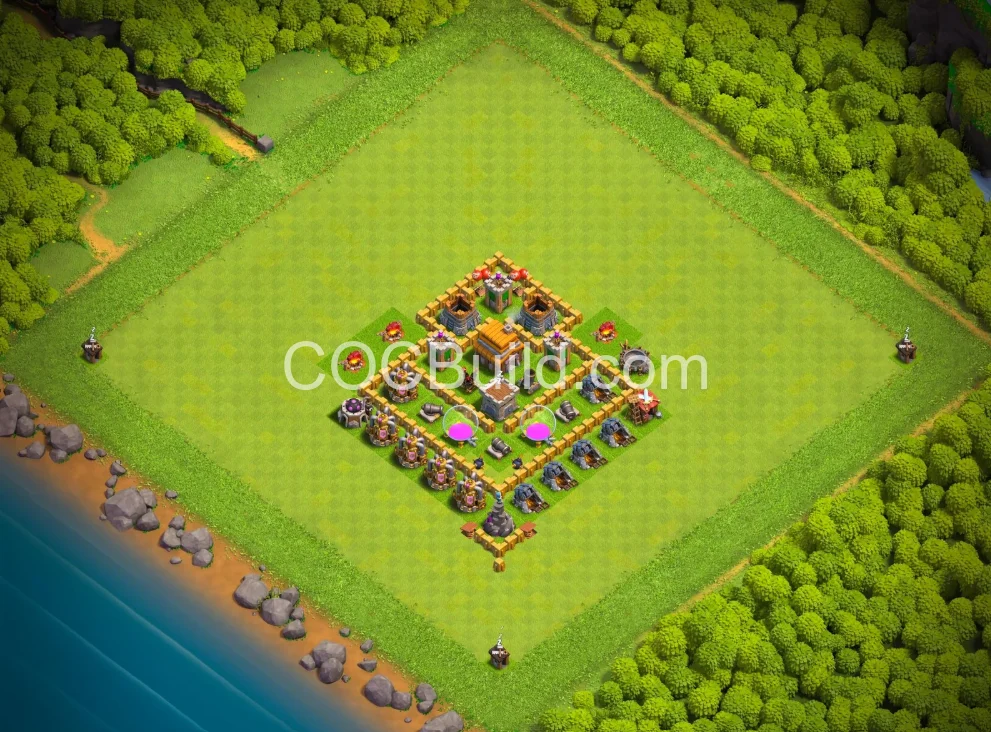 Town Hall 5 Base Layout