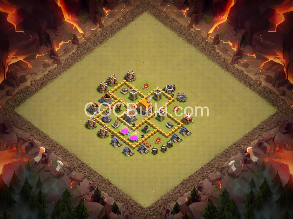 Town Hall 5 Base Layout