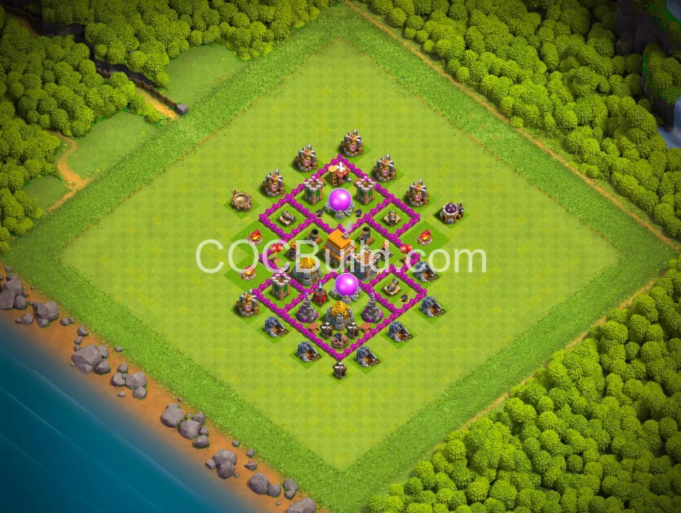 Town Hall 6 Base Layout