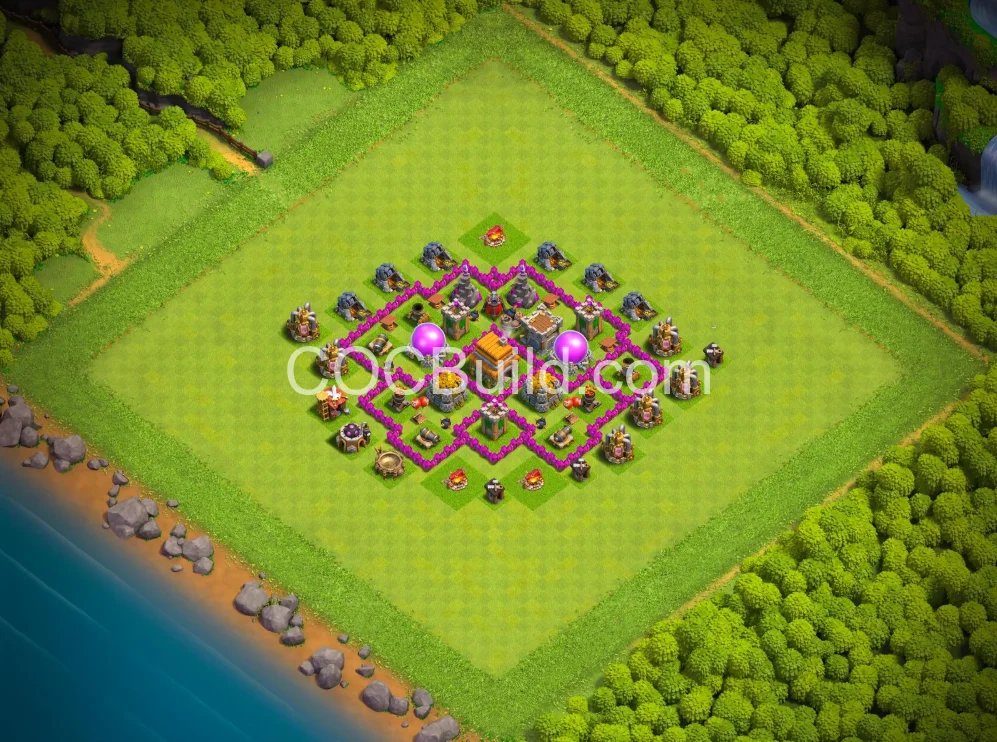 Town Hall 6 Base Layout