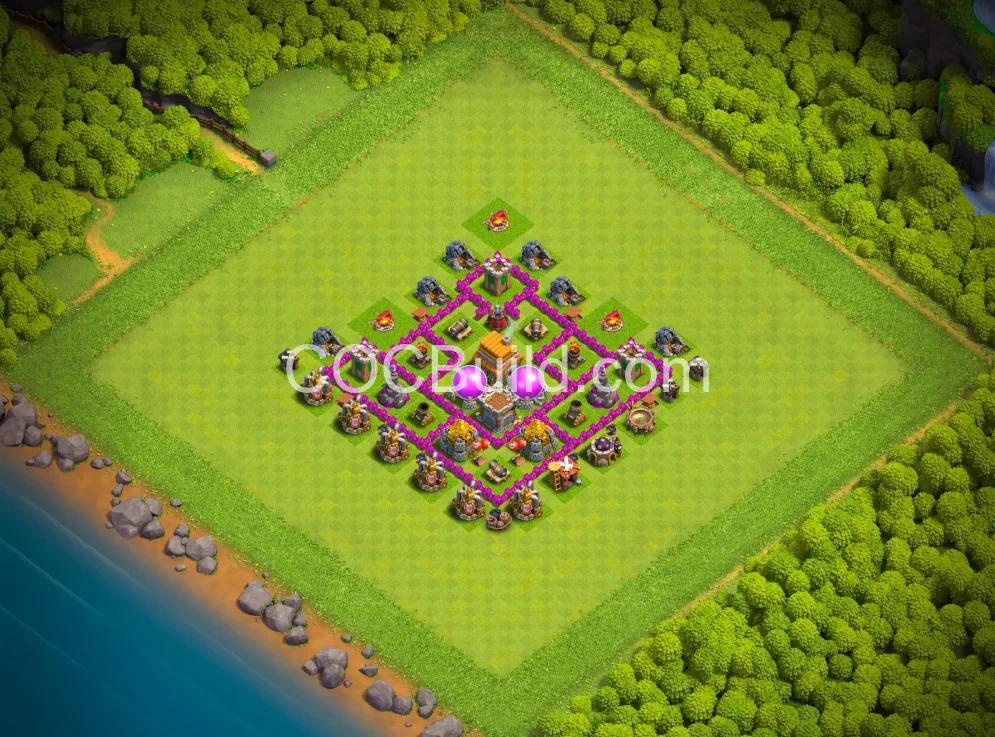 Town Hall 6 Base Layout