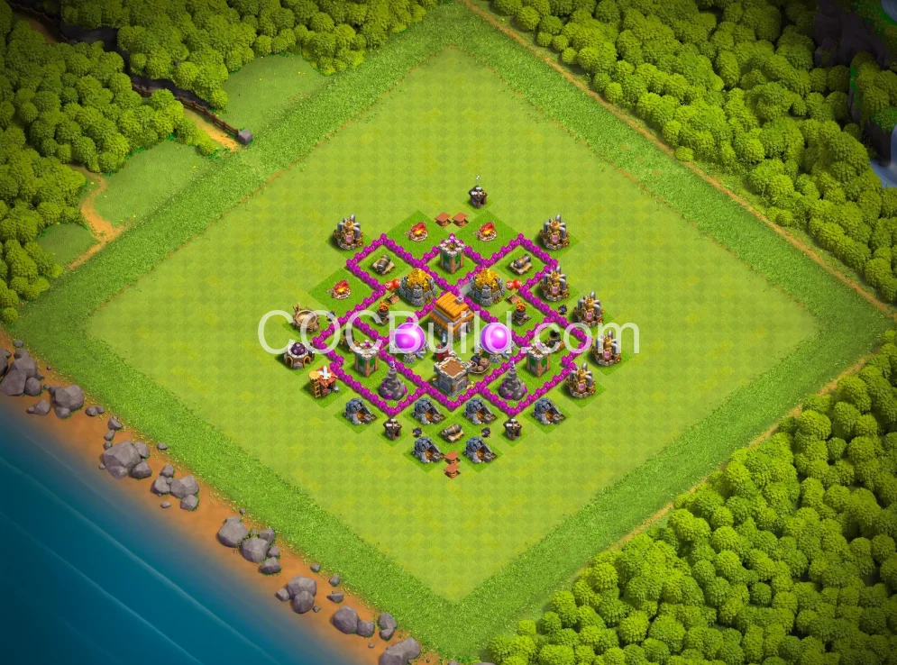 Town Hall 6 Base Layout