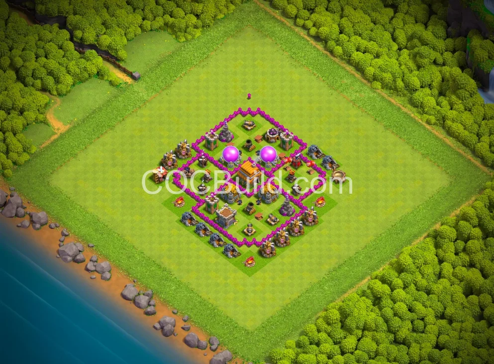 Town Hall 6 Base Layout