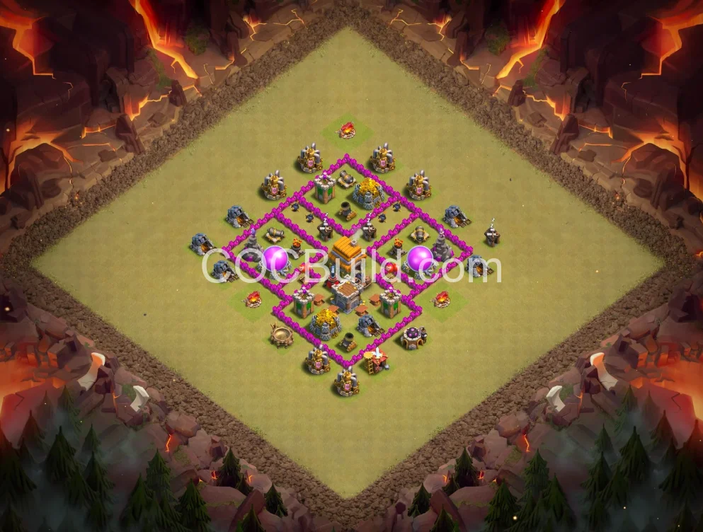 Town Hall 6 Base Layout