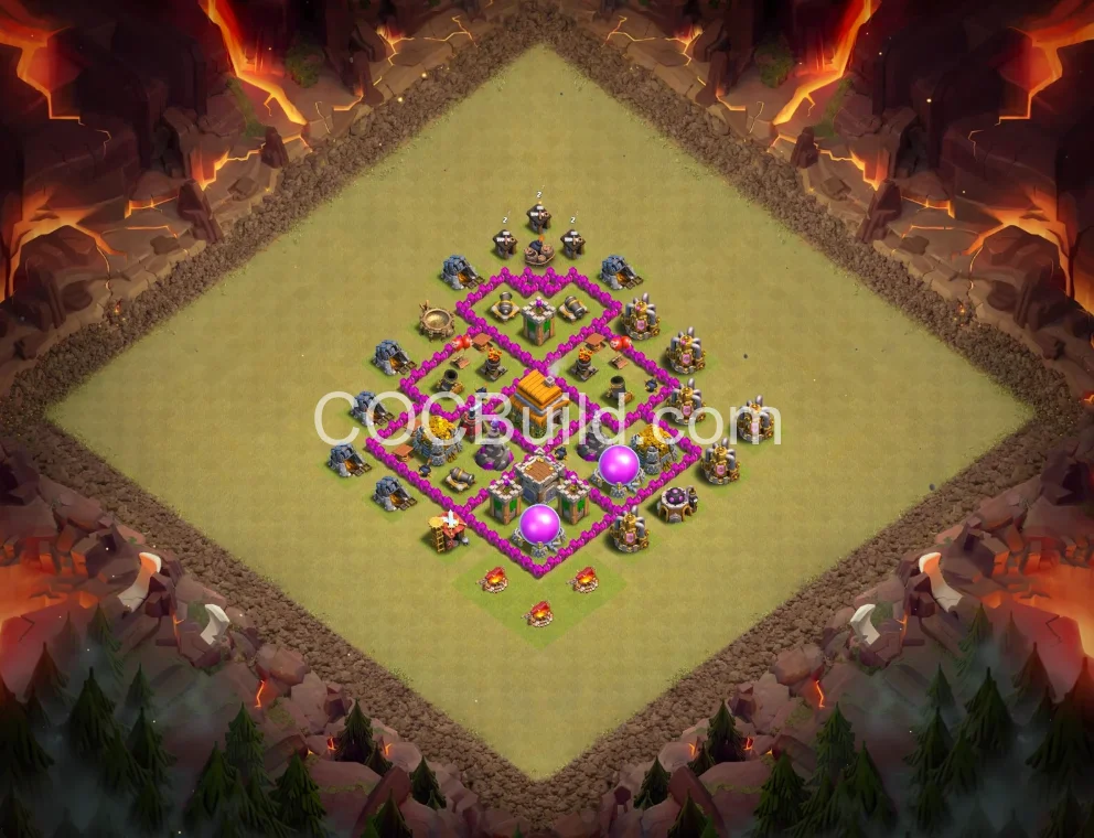 Town Hall 6 Base Layout