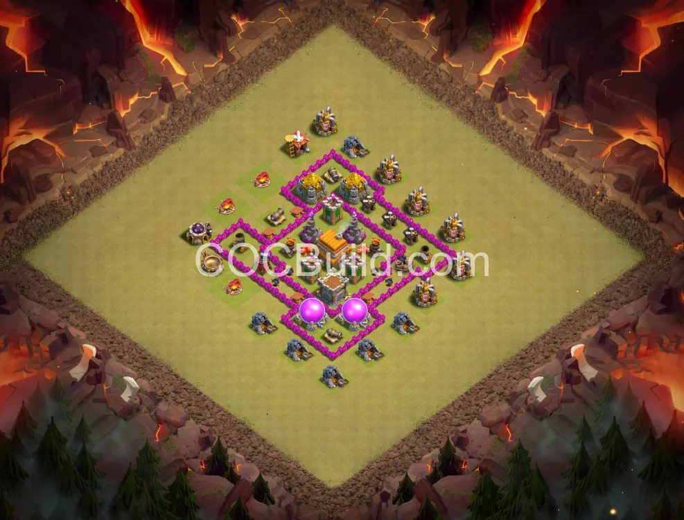 Town Hall 6 Base Layout
