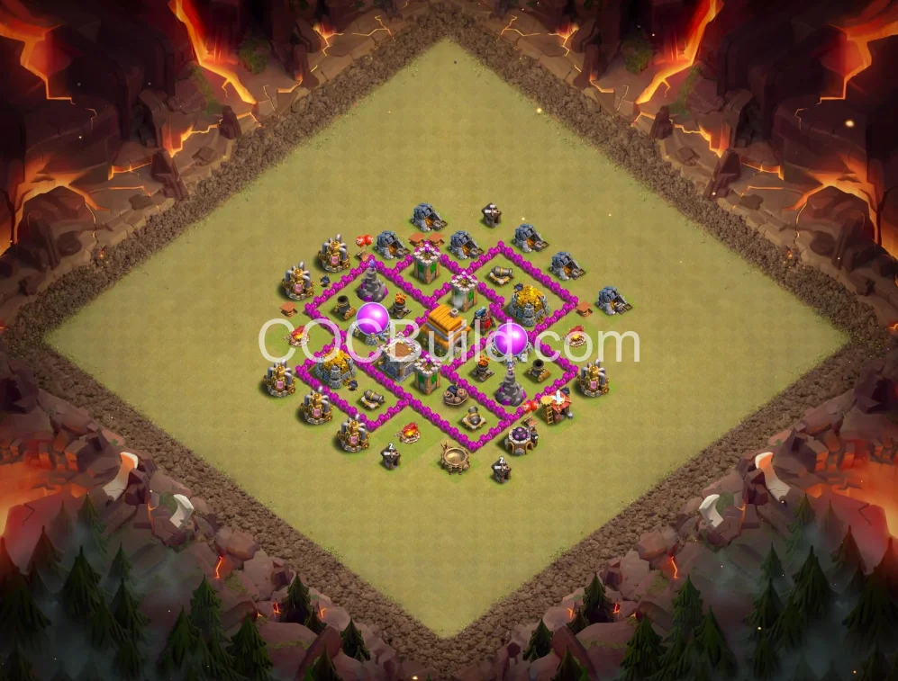 Town Hall 6 Base Layout