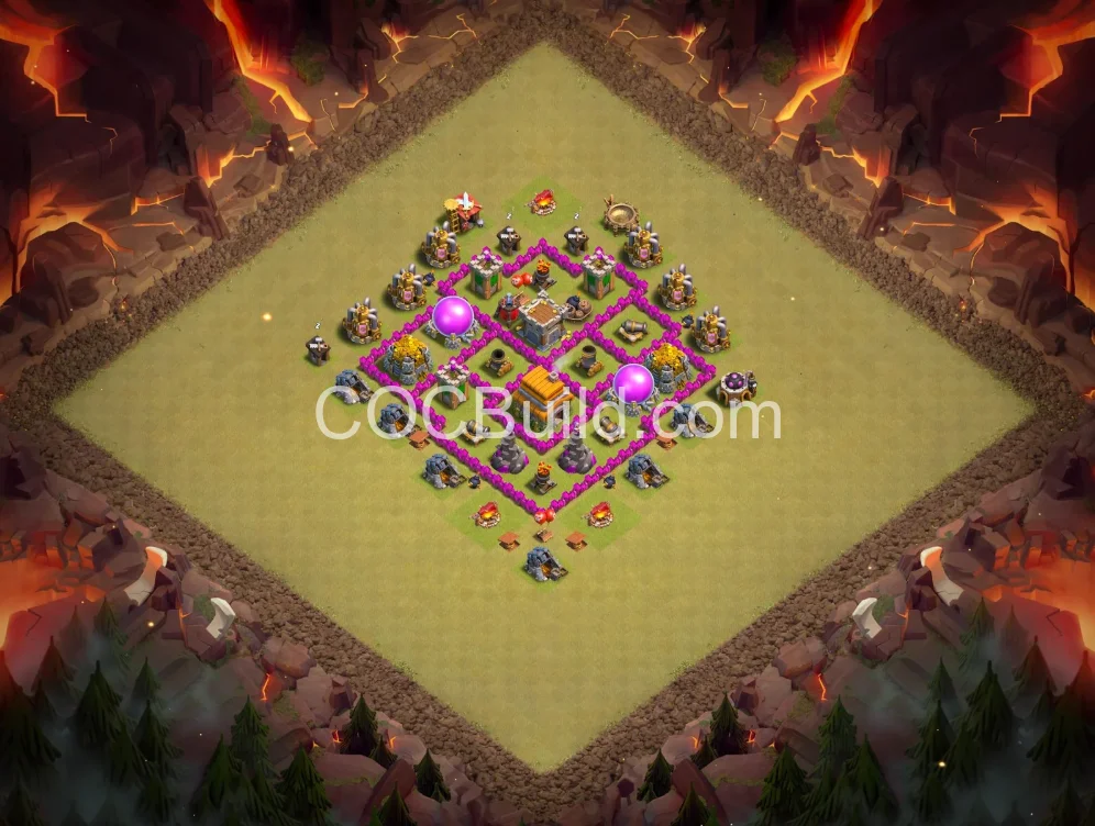 Town Hall 6 Base Layout