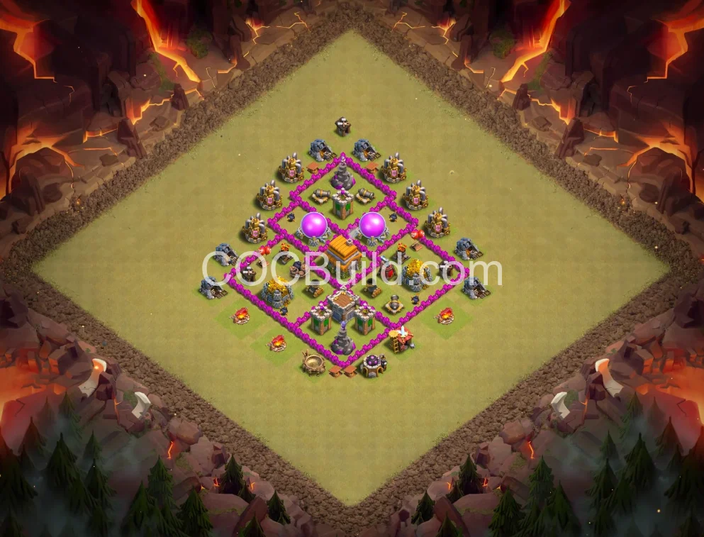 Town Hall 6 Base Layout