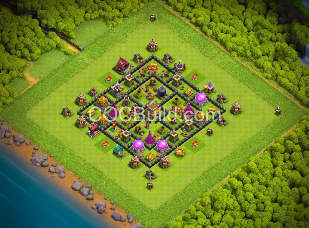 Town Hall 8 Base Layout