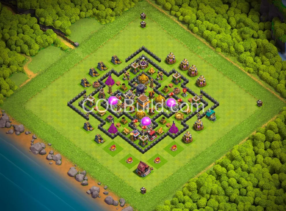 Town Hall 8 Base Layout