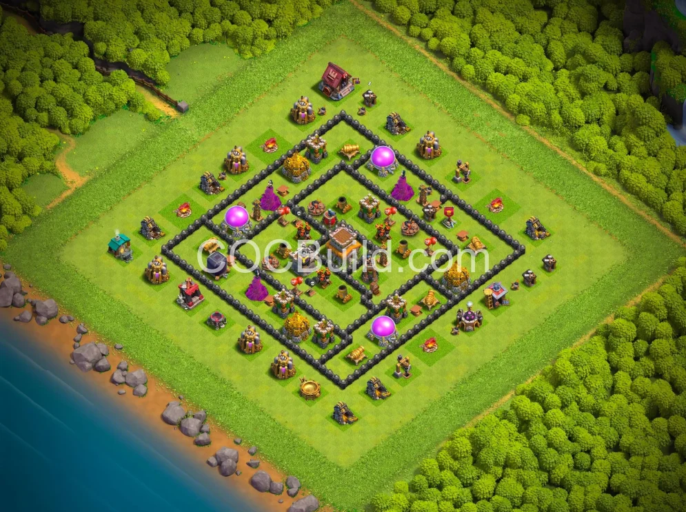 Town Hall 8 Base Layout