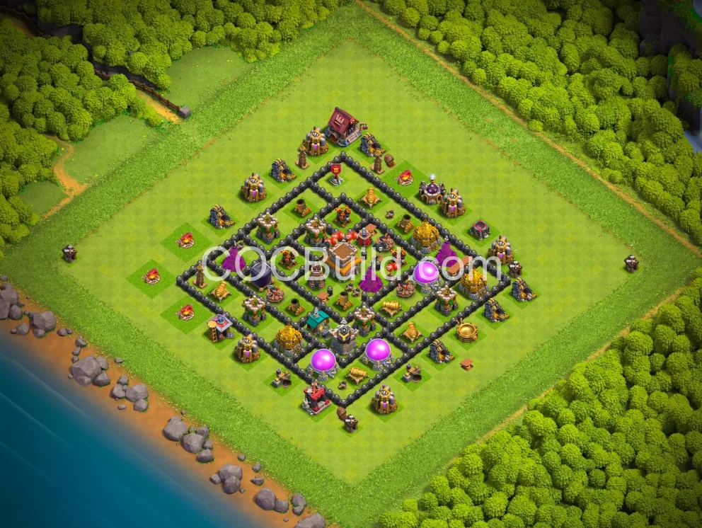 Town Hall 8 Base Layout