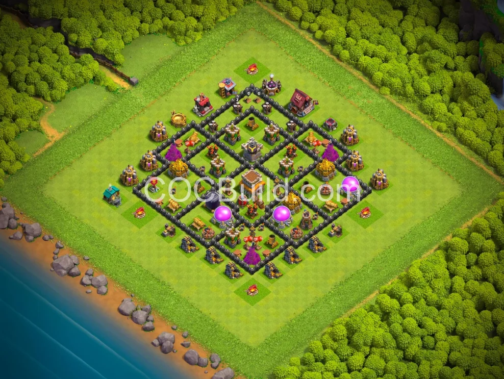 Town Hall 8 Base Layout
