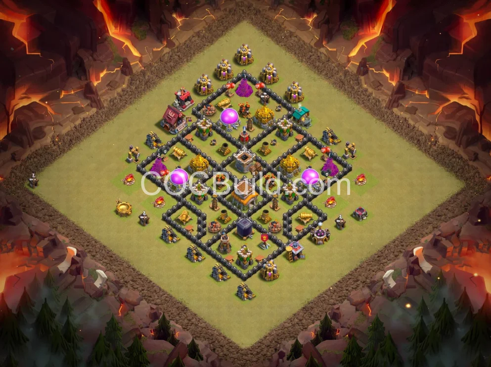 Town Hall 8 Base Layout
