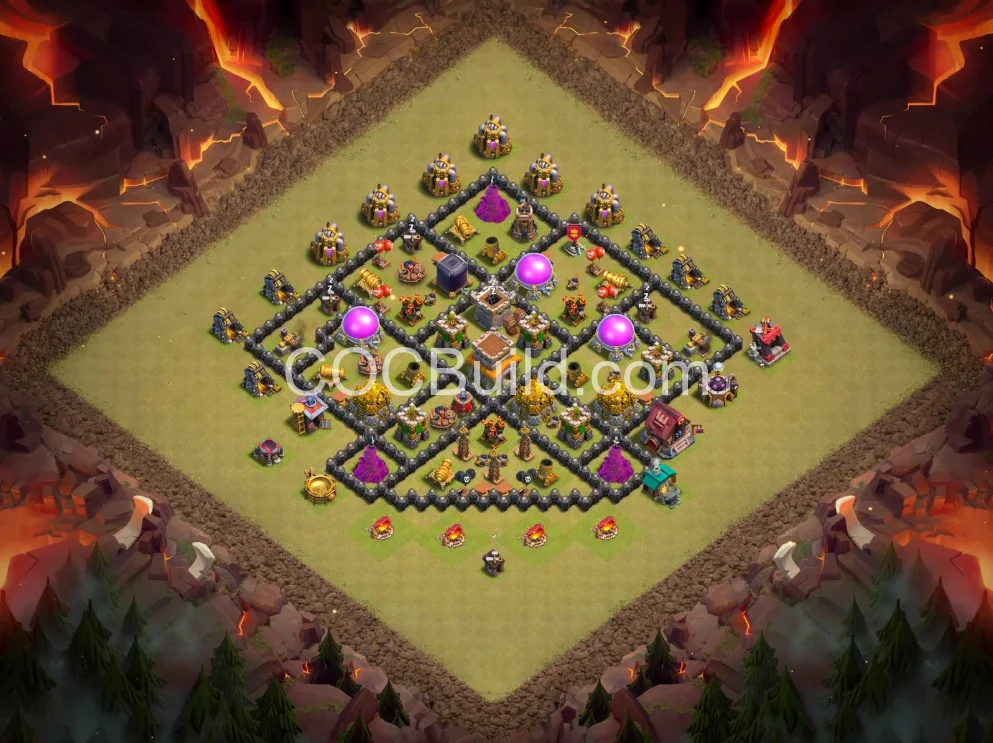 Town Hall 8 Base Layout